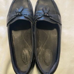 Clarks Classic Black Loafers